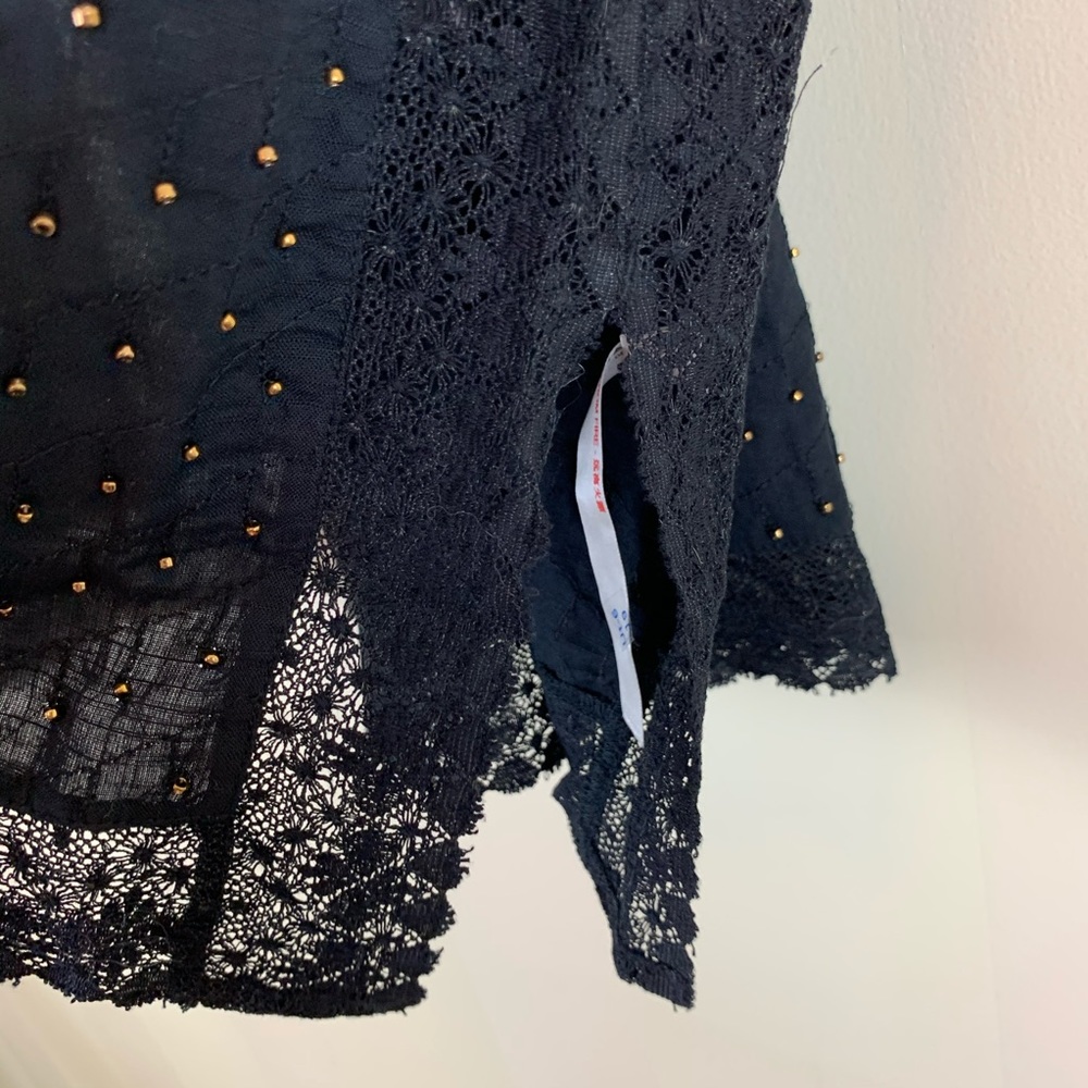 📍SOLD📍Free People Bright Lights Black Cami Top - Picture 5 of 10